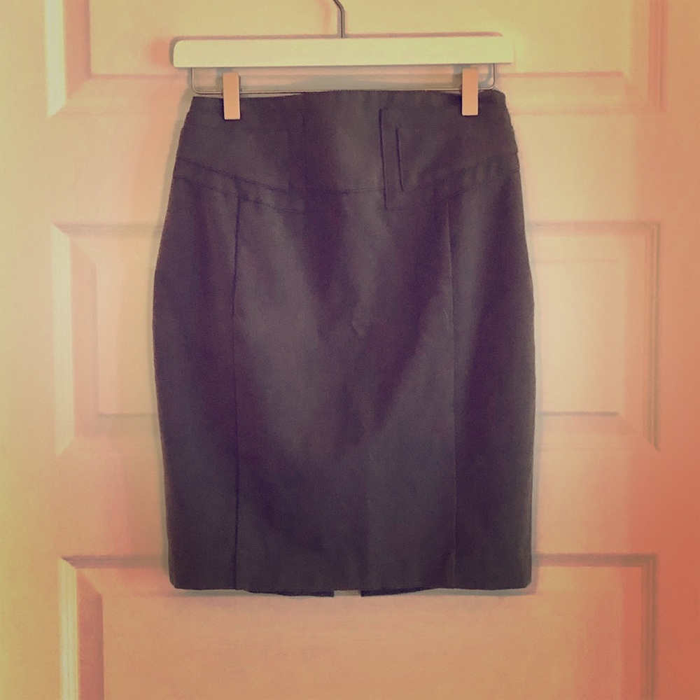 Olive Brown Pencil Skirt